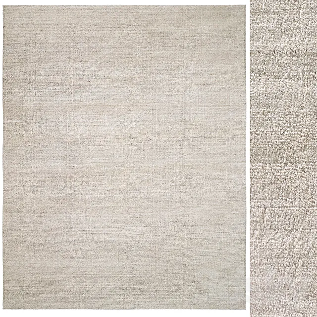 Verène Handwoven Mongolian Cashmere Rug 3D Model