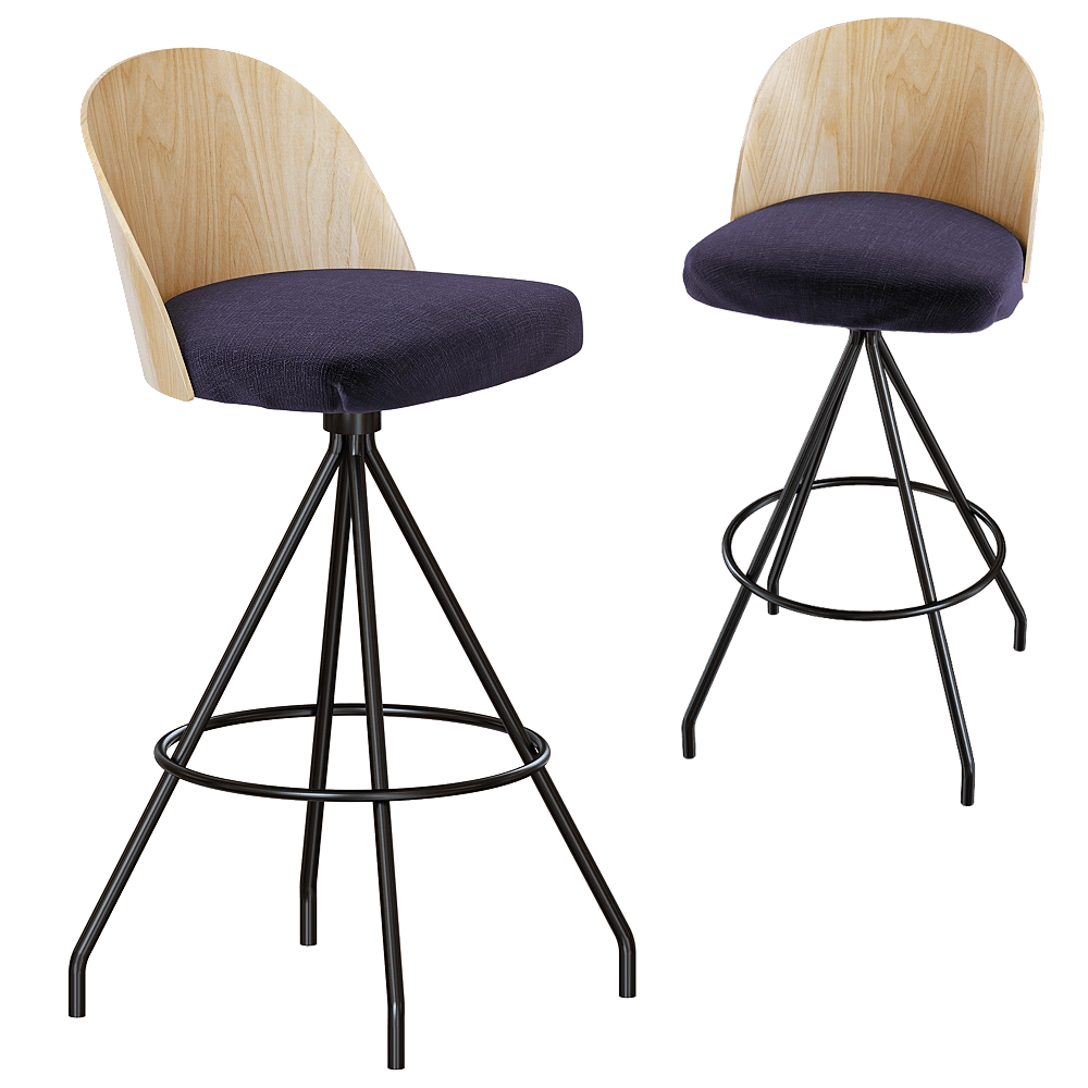 Verges - Barstool Cistell Slim 3D Model