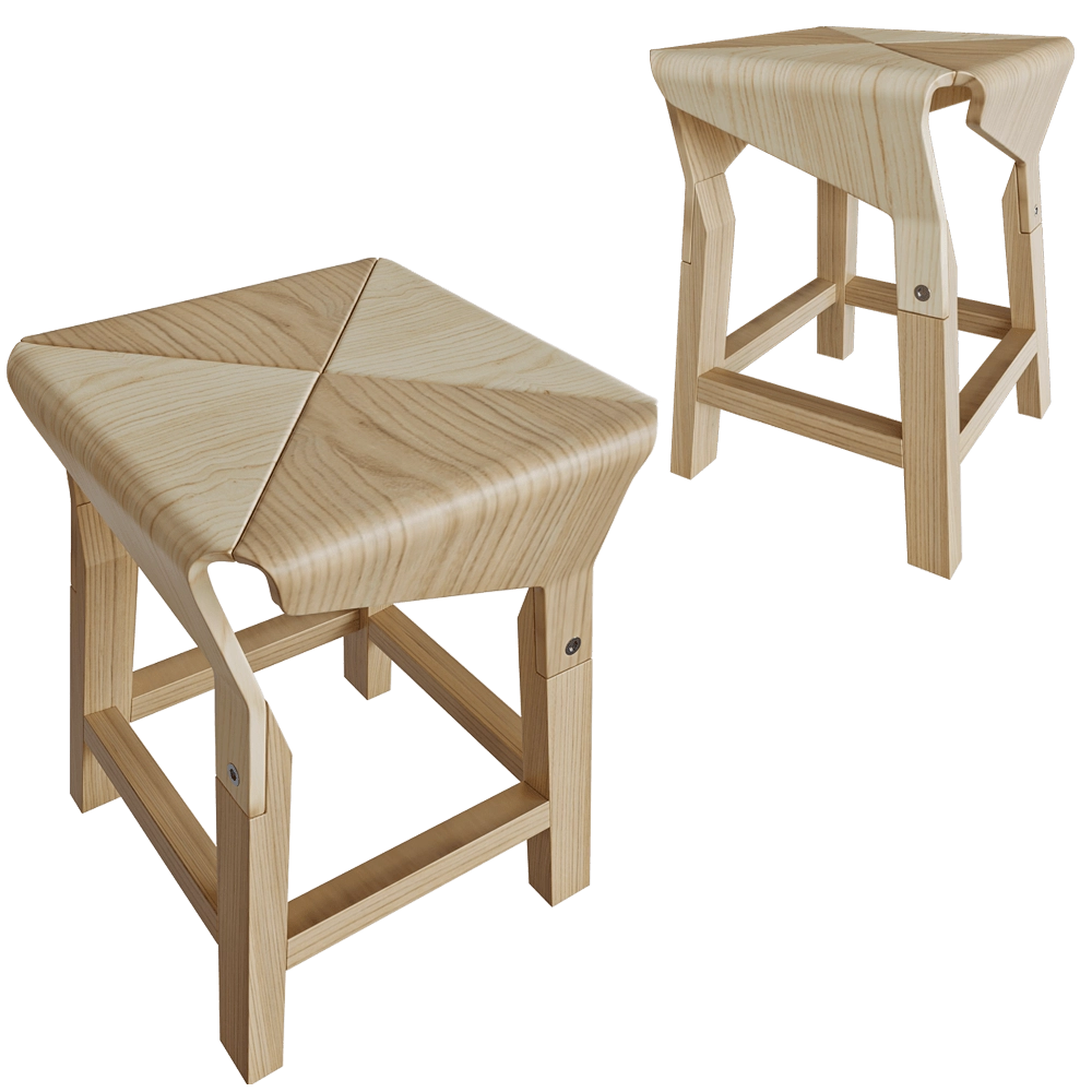 Verges - Low stool Naoshima 3D Model