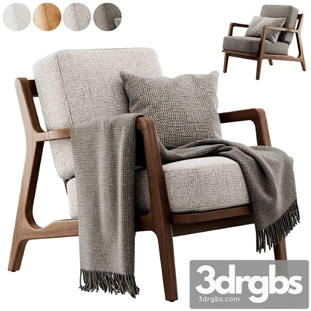 Verity Lounge Chair by Poly and Bark 3D Model Free