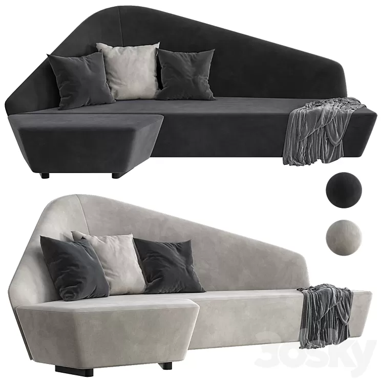 Verlaine sofa by Driade 3D Model