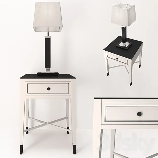 Vermont cabinet and Farol reading lamp 3DModel