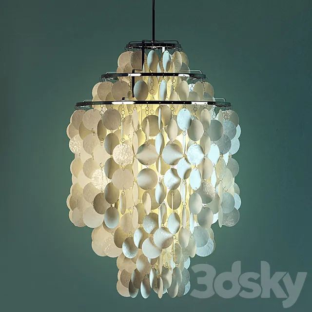 Verner Panton Fun Lamp 3D Model