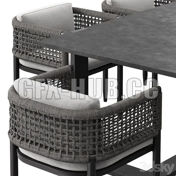 Verona Dining Set 3D Model