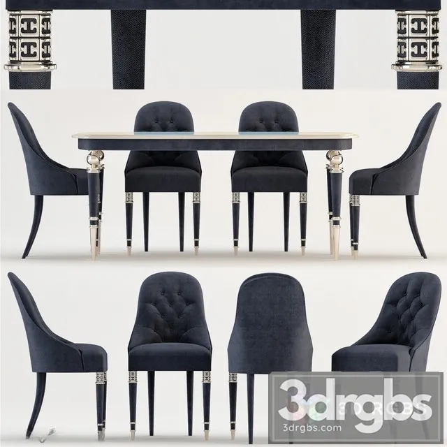 Verona Dining Set 3D Model Free
