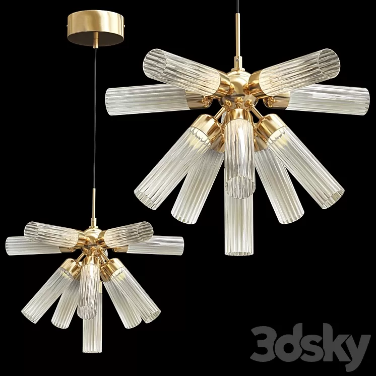 Verona LED Chandelier Ceiling Light 3D Model
