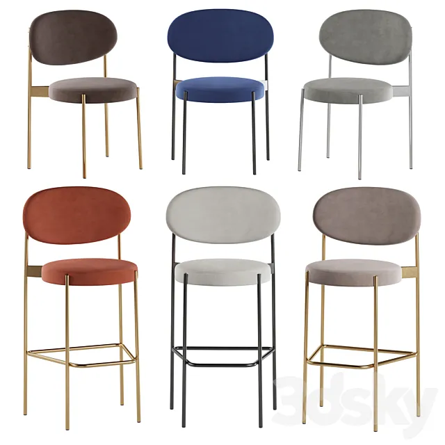Verpan Series 430 Chair Barstool 3DModel