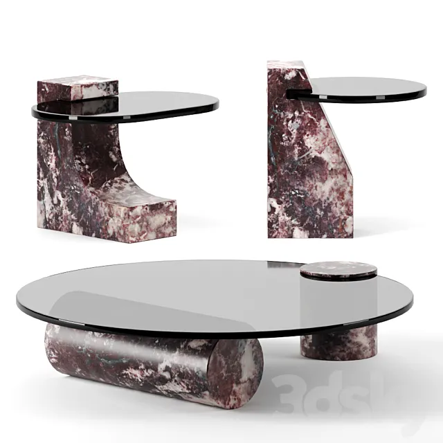 Verre Particulier tables by Baxter 3DModel