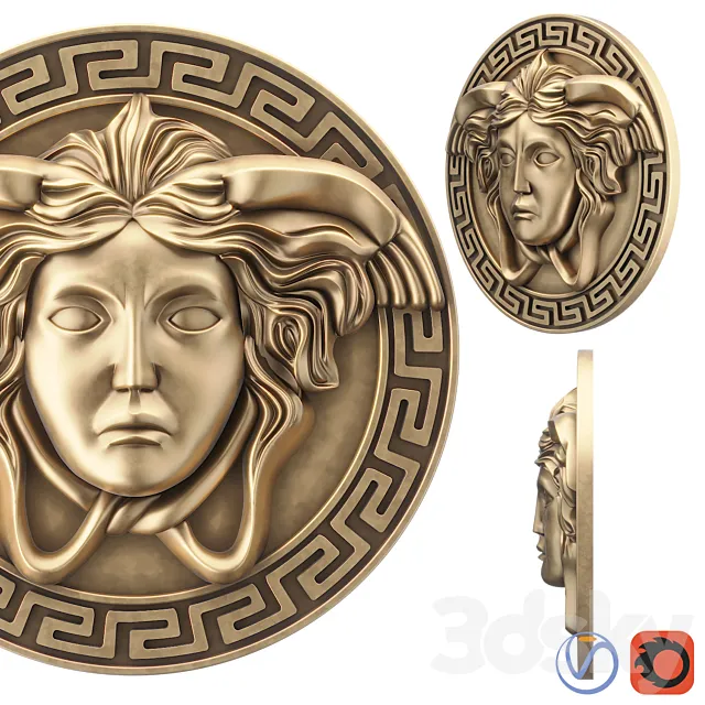 Versace logo 3D Model