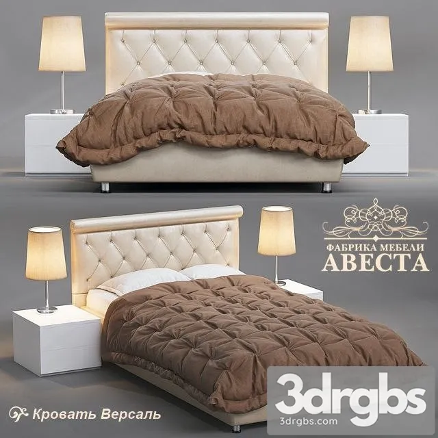 Versailles Bed 41 3D Model Free