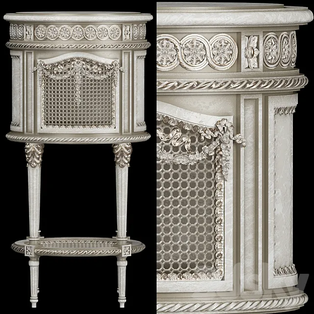 versailles nightstand 3D Model