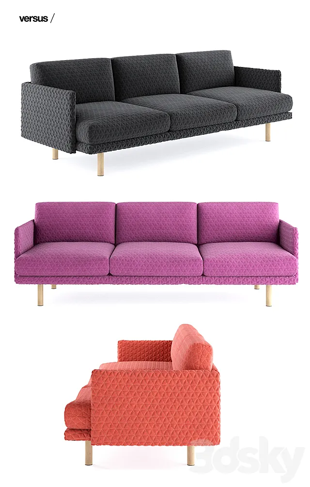 Versus Emo 3 Seater 3D Model