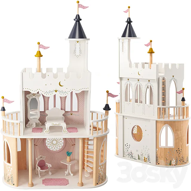 Vertbaudet Dolls lock & Dollhouse 3D Model