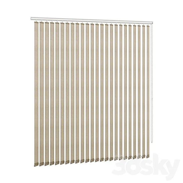 Vertical blinds 3D Model