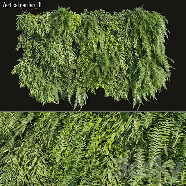 Vertical garden 01 3D Model