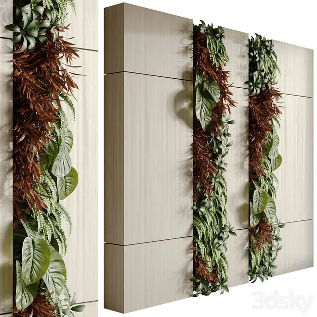 Vertical garden 01 3D Model
