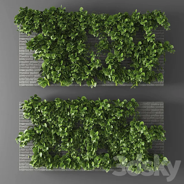 Vertical garden 010 3D Model