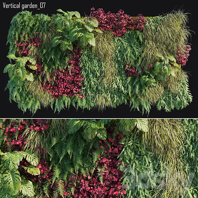 Vertical garden 07 3D Model