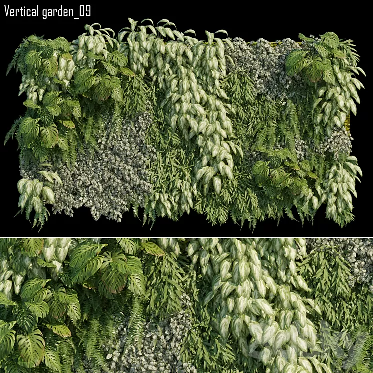 Vertical garden 09 3D Model