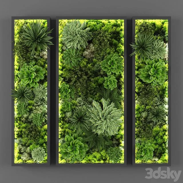 Vertical garden 108 3D Model