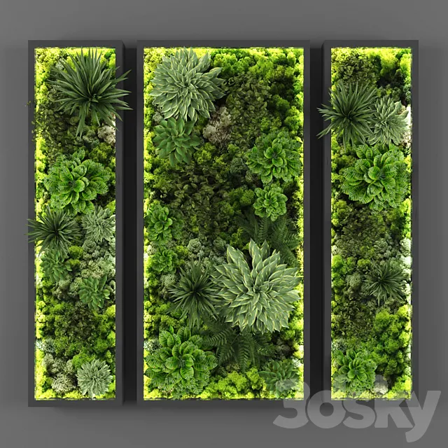 Vertical garden 108 3D Model