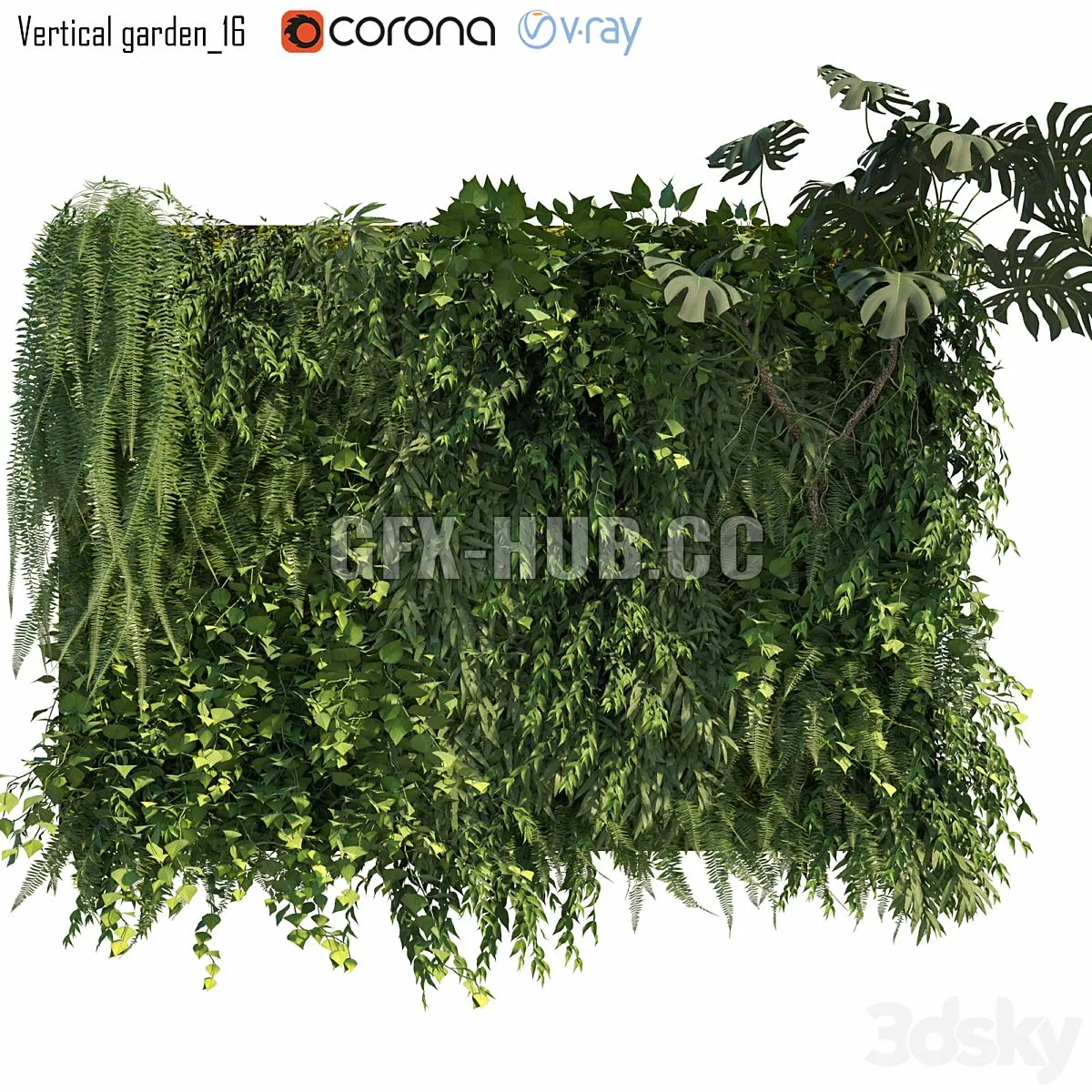 Vertical garden 16 3D Model