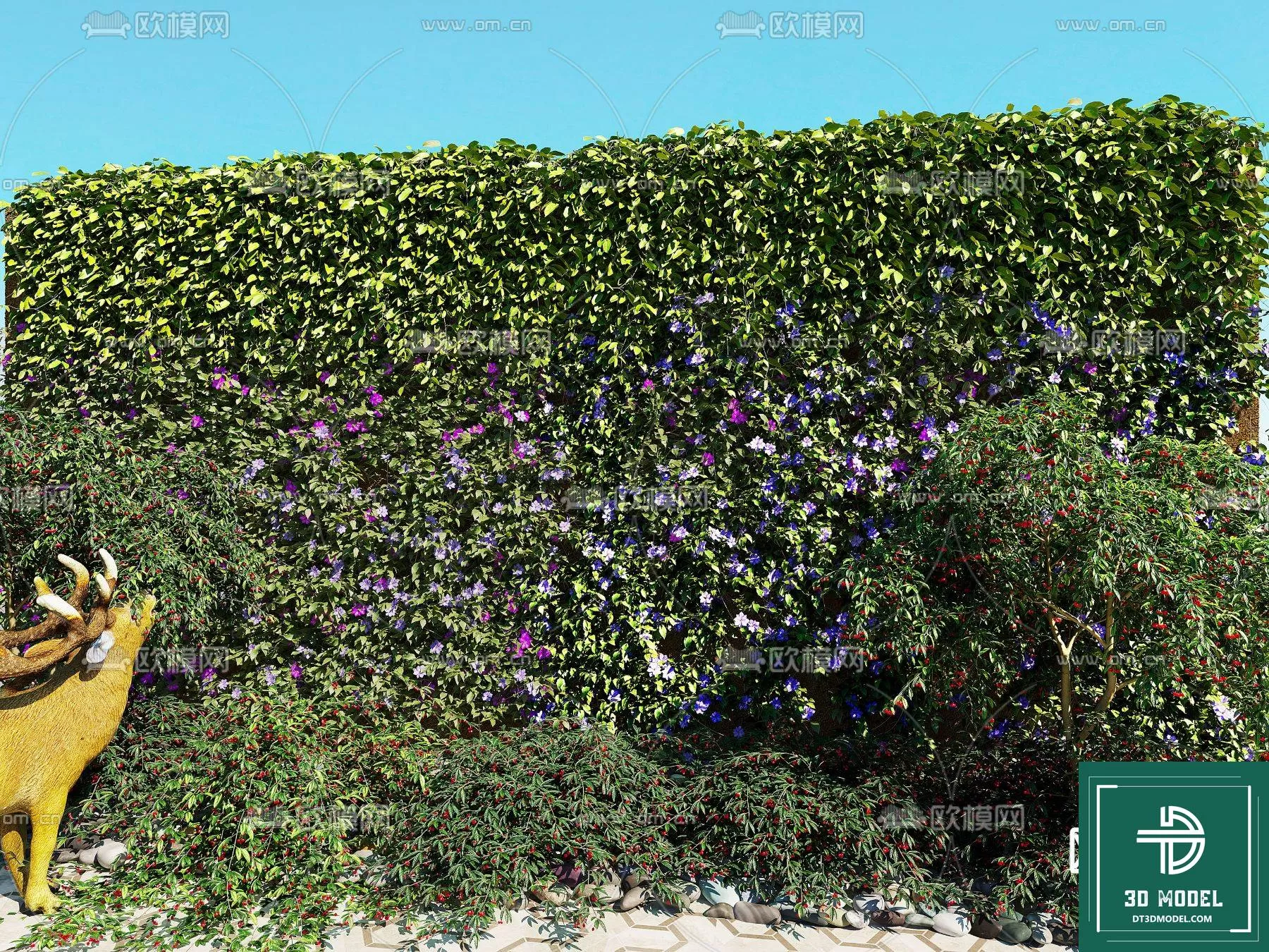 VERTICAL GARDEN – FITOWALL PLANT 3D MODEL – 123