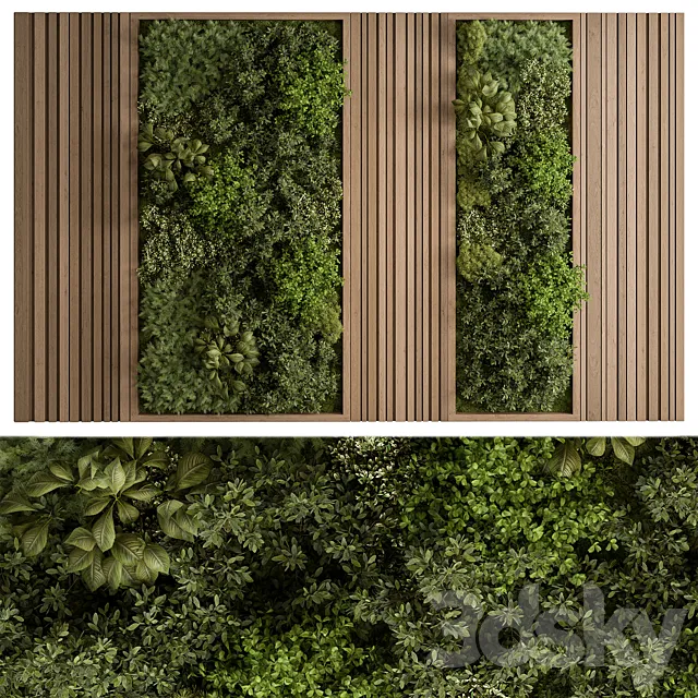 Vertical Garden - Green Wall 74 3D Model