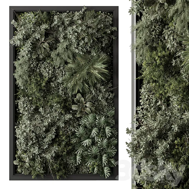 Vertical Garden - Green Wall 95 3D Model