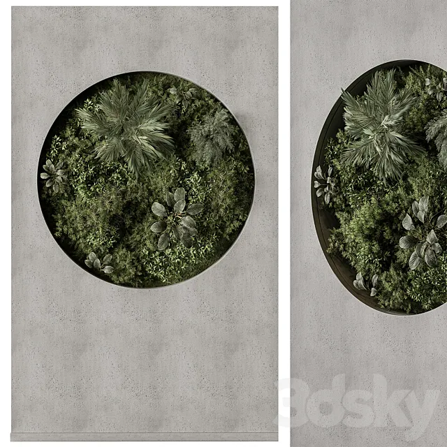 Vertical Garden - Green Wall 97 3D Model