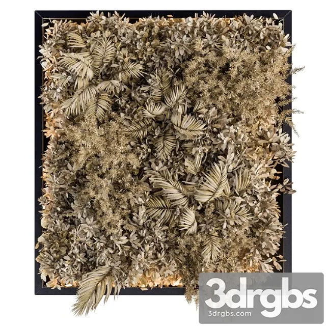 Vertical Garden Metal Frame Wall Decor 16 3D Model Free