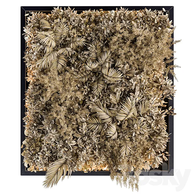 Vertical Garden Metal Frame - Wall Decor 16 3D Model