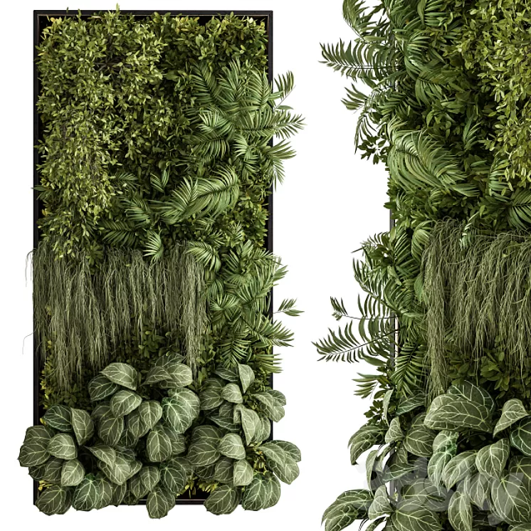 Vertical Garden Metal Frame - Wall Decor 34 3D Model Free