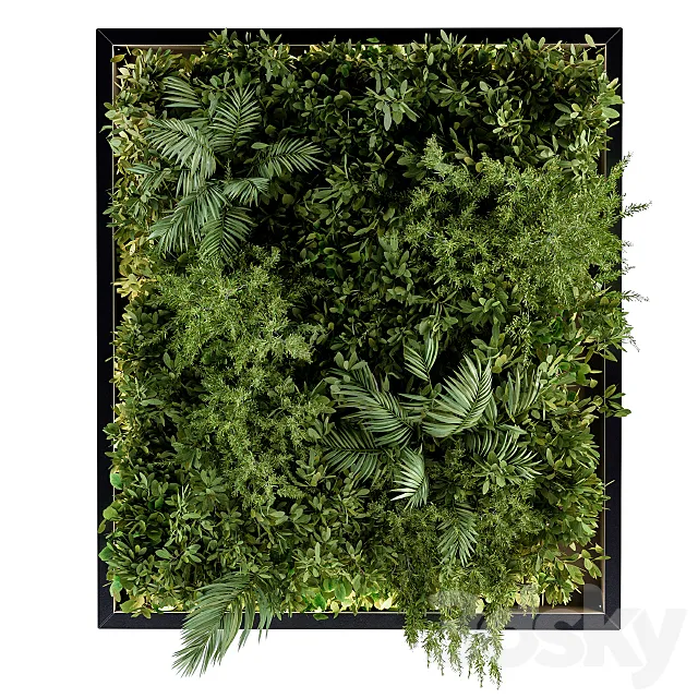 Vertical Garden Metal Frame - Wall Decor 3D Model
