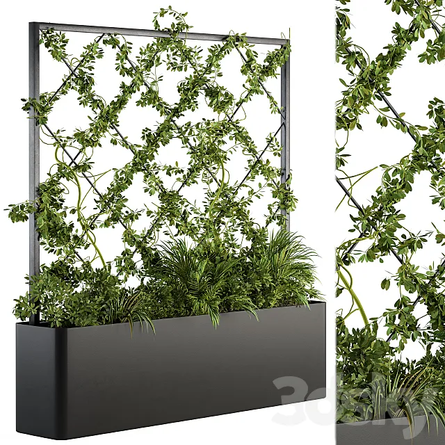 Vertical Garden - Outdoor Green Wall 39 3D Model