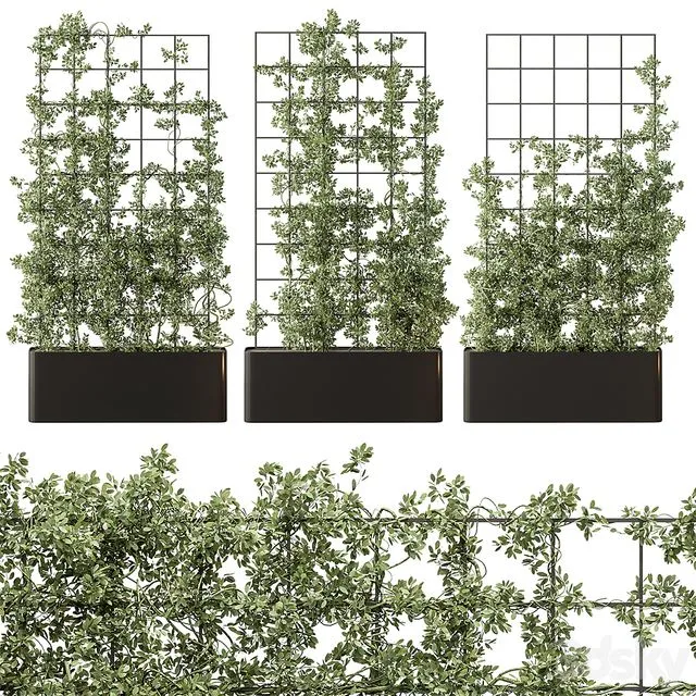 Vertical Garden Partiton - Set 101 3D Model