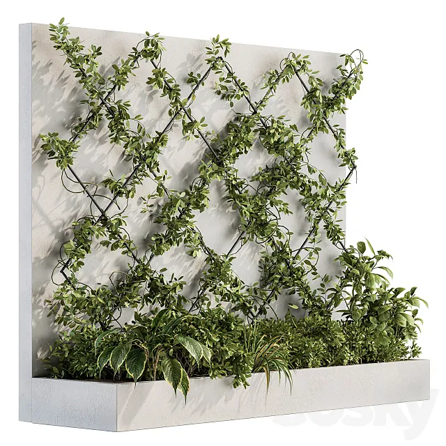 Vertical Garden - Wall Decor 24 3D Model