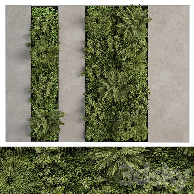 Vertical Garden - Wall Decor 63 3D Model