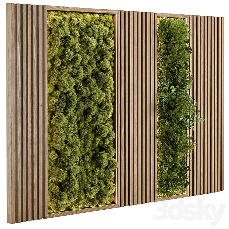 Vertical Garden - Wall Decor 68 3D Model Free