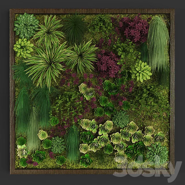 Vertical gardening 04 3D Model