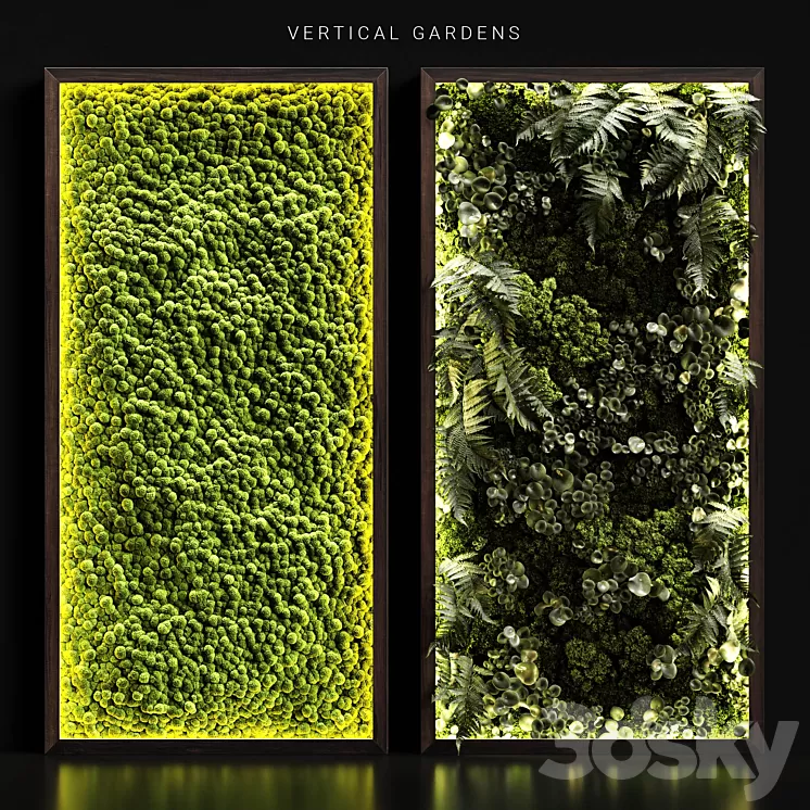 Vertical gardens 3D Model