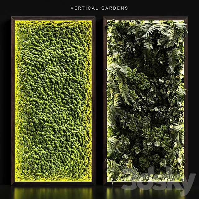 Vertical gardens 3DModel