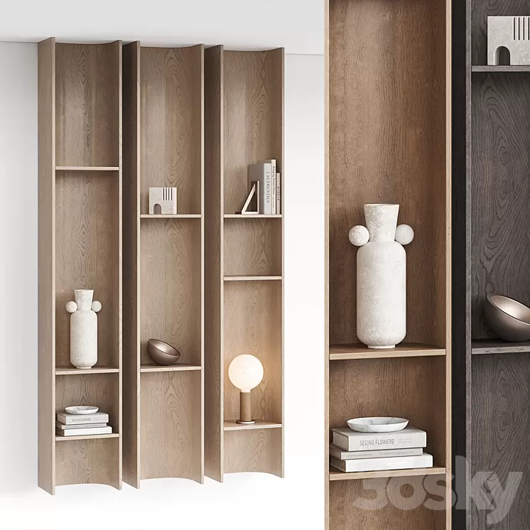 Vertical rack-shelf 3D Model