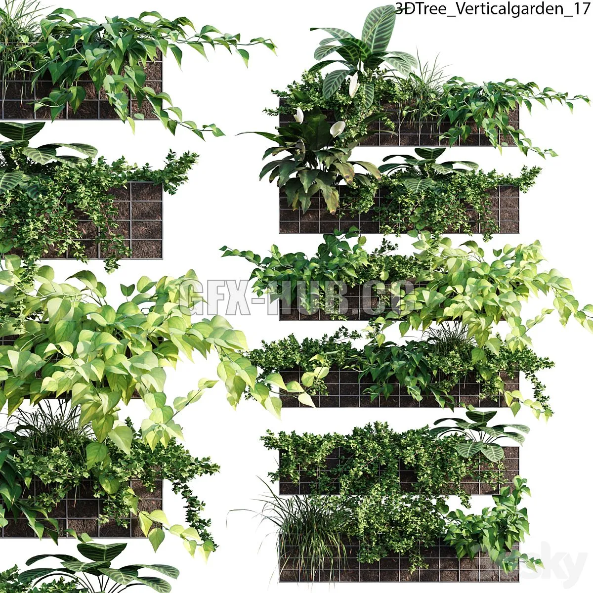 Verticalgarden - Green wall 17 3D Model