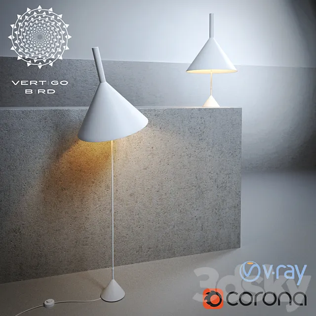 Vertigo bird Funnel Standard and table lamps 3D Model
