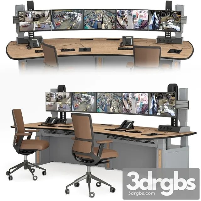 Vertiv knurr ergocon control desk 2 3D Model Free