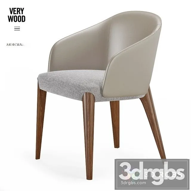 Very Wood Bellevue Chair 3D Model Free