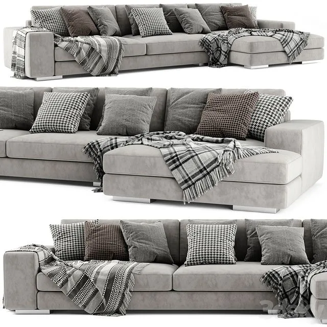 Verzelloni Holden Chaise Longue Sofa 3D Model
