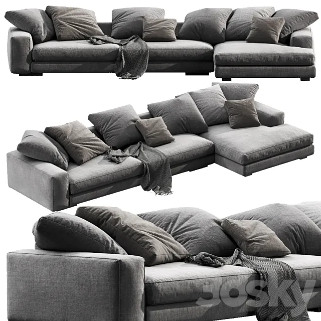 Verzelloni Holden Chaise Lounge 3D Model