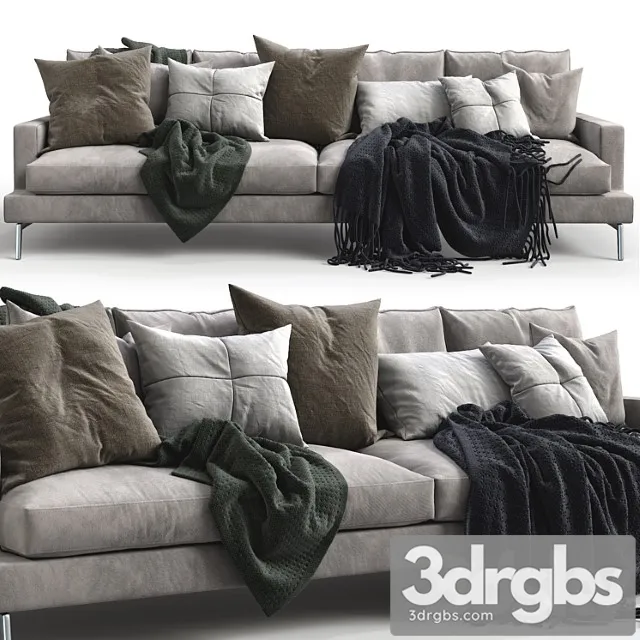 Verzelloni Sofa Larsen 3D Model Free